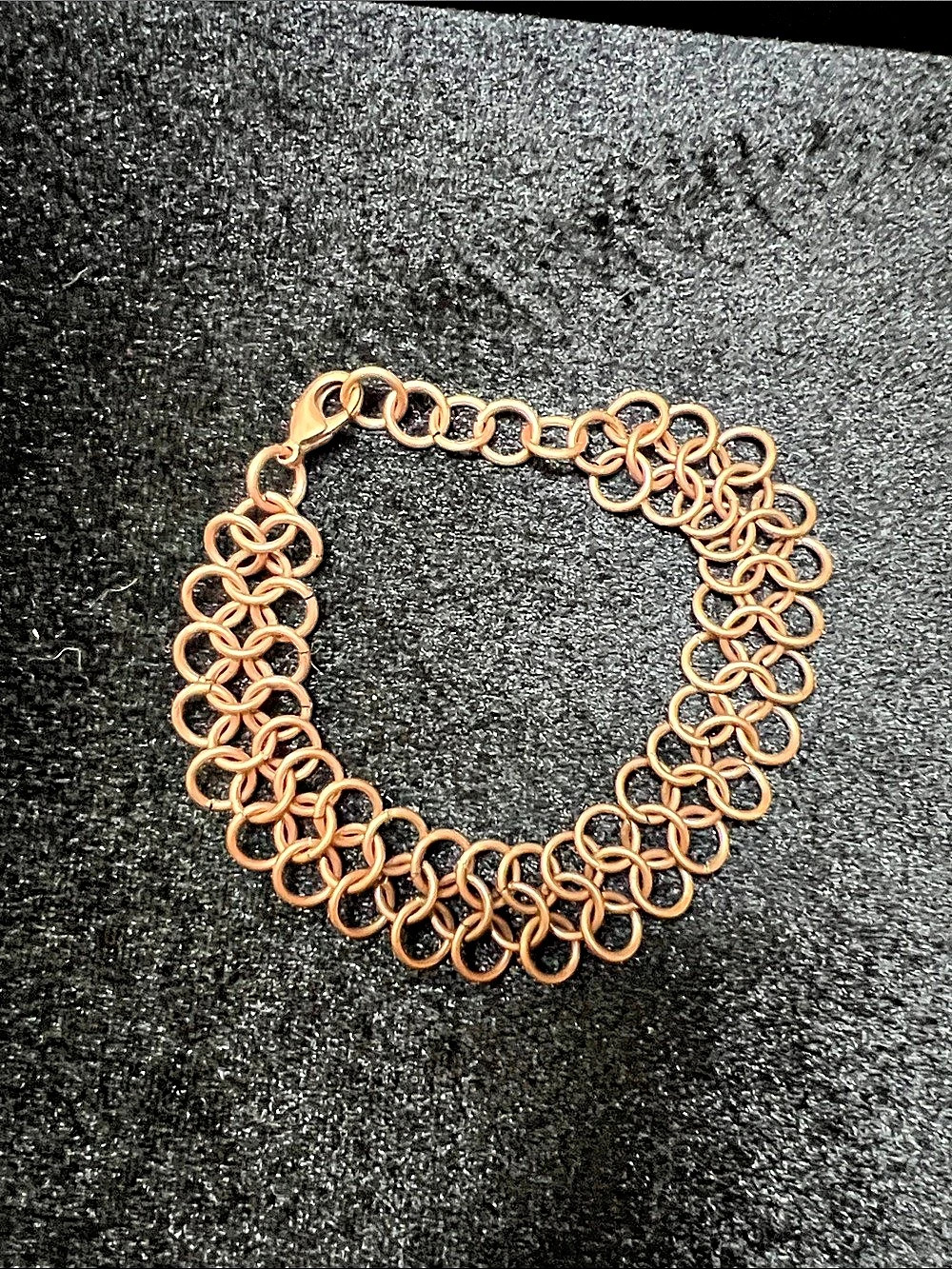 Copper Link Chain bracelet hand made New